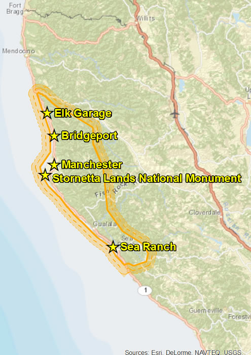 elk coast map